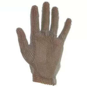 LUVA DE MALHA DE AÇO PUNHO CURTO