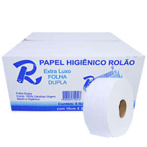 PAPEL HIGIÊNICO ROLÃO FOLHA DUPLA INDAIAL