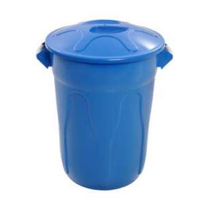 CESTO PLÁSTICO REDONDO COM TAMPA