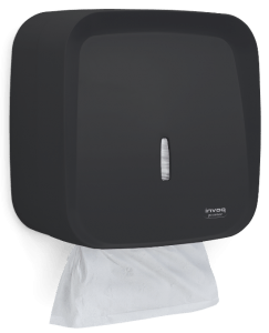 Dispenser Invoq - Toalheiro Interfolhado Cor: Preto