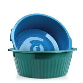 BACIA DE PLÁSTICO CANELADA