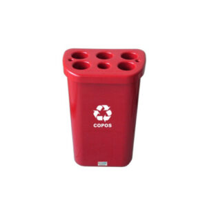 Lixeira para Copos Plásticos RET 50L – Água e Café – Vermelha